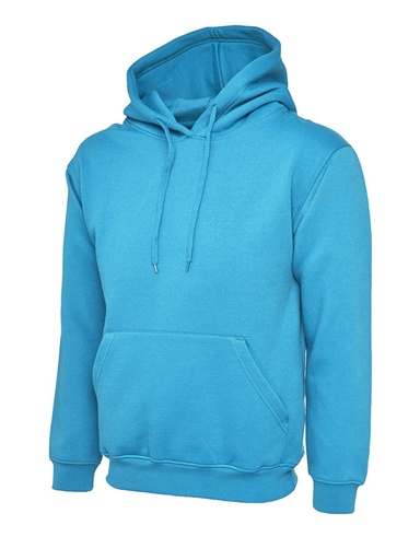 Uneek 502 Classic Hooded Sweatshirt - Sapphire Blue