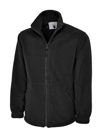 Uneek 601 Premium Full Zip Micro Fleece Jacket - Black