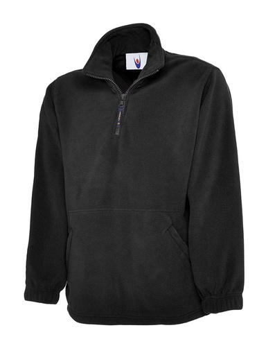 Uneek 602 Premium 1/4 Zip Micro Fleece Jacket - Black