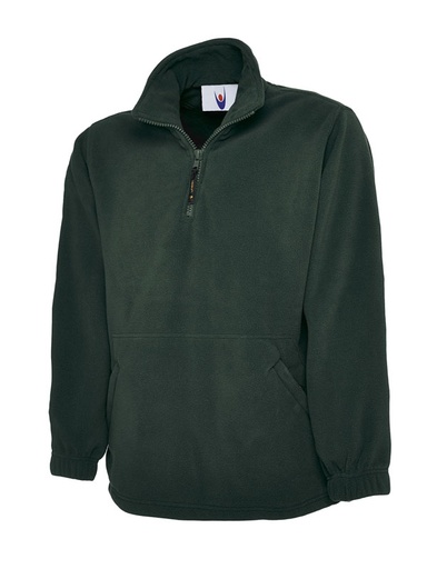 Uneek 602 Premium 1/4 Zip Micro Fleece Jacket - Bottle Green