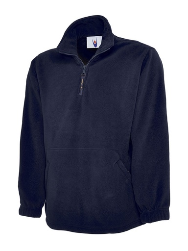 Uneek 602 Premium 1/4 Zip Micro Fleece Jacket - Navy