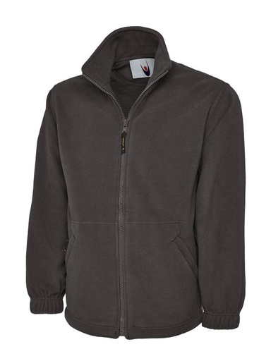 Uneek 604 Classic Full Zip Micro Fleece Jacket - Charcoal