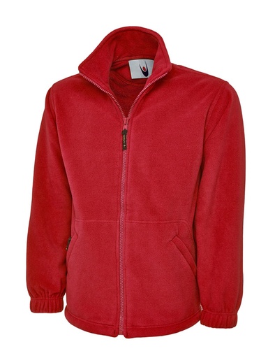 Uneek 604 Classic Full Zip Micro Fleece Jacket - Red