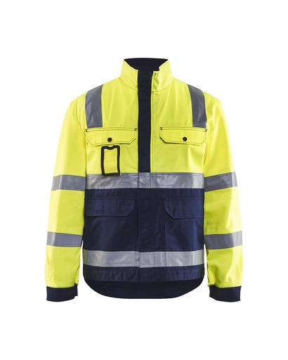 Blaklader 402318043389 Hi-Vis Jacket - Hi-Vis Yellow/Navy Blue