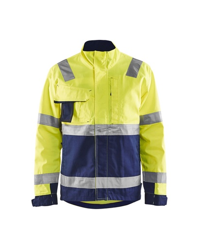 Blaklader 406418113389 Hi-Vis jacket - Hi-Vis Yellow/Navy Blue