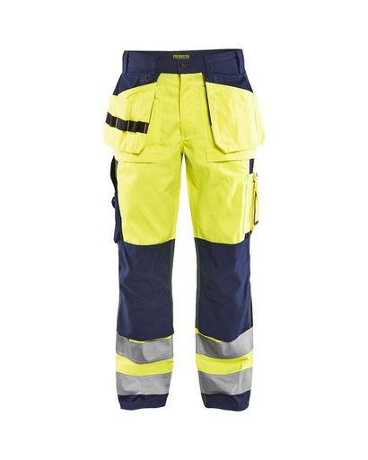 Blaklader 153318603389 Hi-Vis trousers - Hi-Vis Yellow/Navy Blue