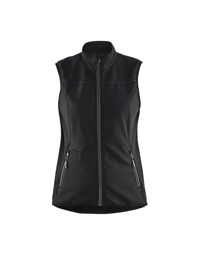 Blaklader 385125169998 Women's Softshell Vest - Black/Dark Grey