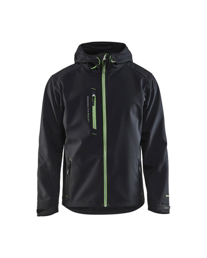 Blaklader 494925179942 Pro Softshell Jacket - Black/Green