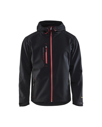 Blaklader 494925179956 Pro Softshell Jacket - Black/Red