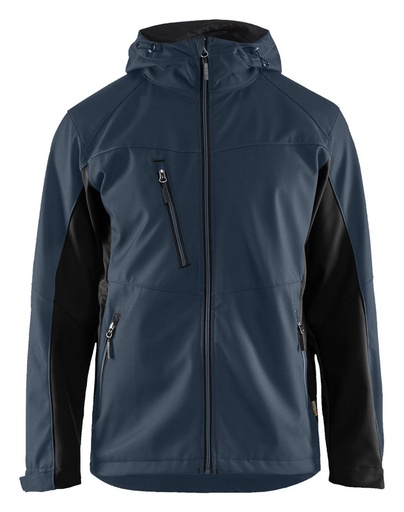 Blaklader 475325168699 Softshell jacket with hood - Dark Navy/Black