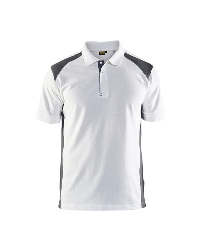 Blaklader 332410501098 Polo shirt - White/Dark Grey