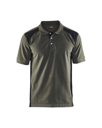 [Blaklader 332410504699] Blaklader 332410504699 Polo shirt - Army Green/Black