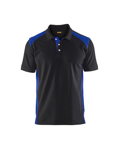 [Blaklader 332410508599] Blaklader 332410508599 Polo shirt - Cornflower Blue/Black