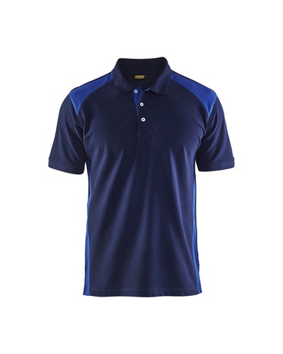 Blaklader 332410508985 Polo shirt - Navy Blue/Cornflower Blue