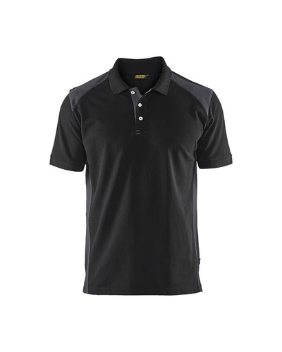 Blaklader 332410509996 Polo shirt - Black/Mid Grey