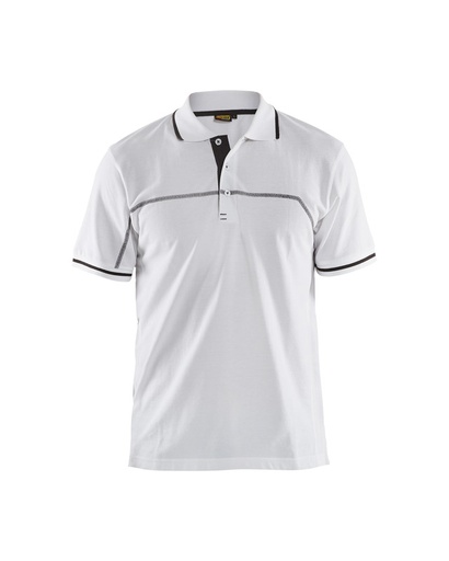 Blaklader 338910501098 Polo shirt - White/Dark Grey