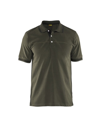 Blaklader 338910504599 Polo shirt - Dark Olive Green/Black