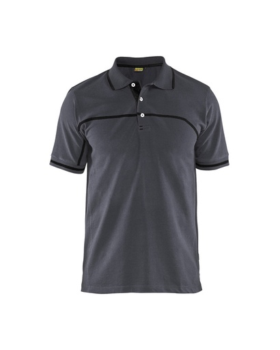 Blaklader 338910509699 Polo shirt - Mid Grey/Black