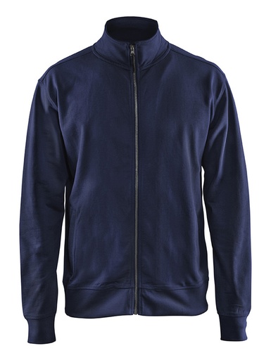 Blaklader 337111588900 Sweatshirt with full zip - Navy Blue