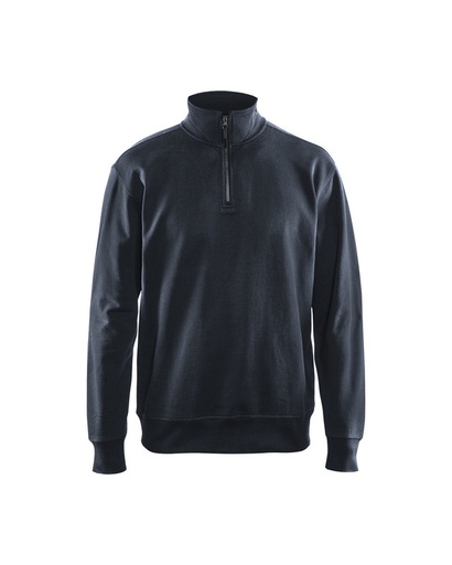 Blaklader 336911588600 Sweatshirt with half zip - Dark Navy Blue