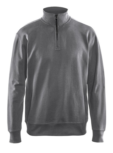 Blaklader 336911589400 Sweatshirt with half zip - Grey