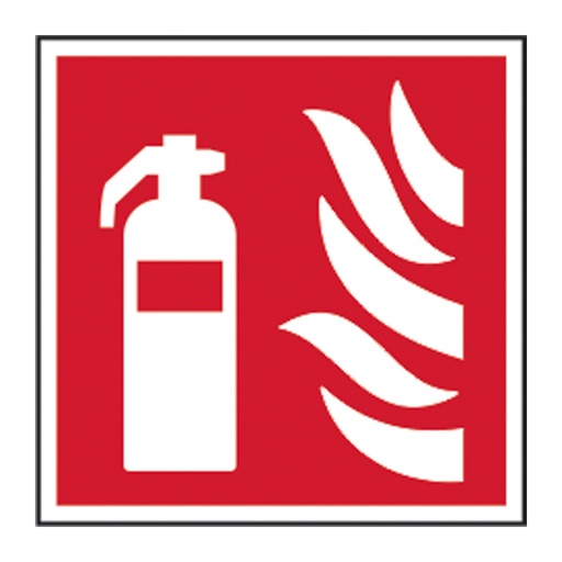 [HBS 12340] Fire extinguisher symbol - SAV (200 x 200mm)