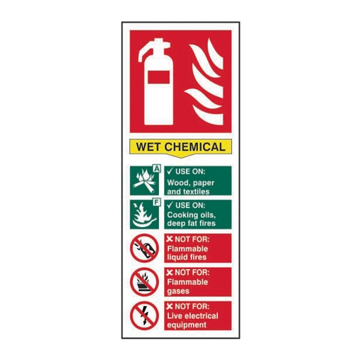 [HBS 12312] Fire extinguisher: Wet chemical - SAV (82 x 202mm)