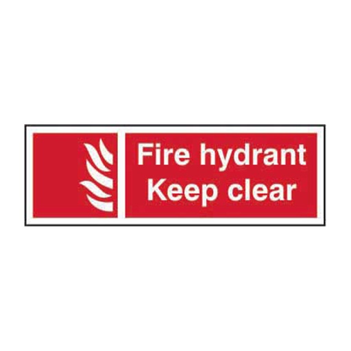 [HBS 12334] Fire hydrant Keep clear - SAV (300 x 100mm)