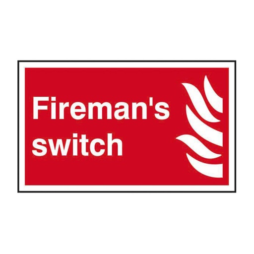 [HBS 12348] Fireman's switch - SAV (250 x 150mm)