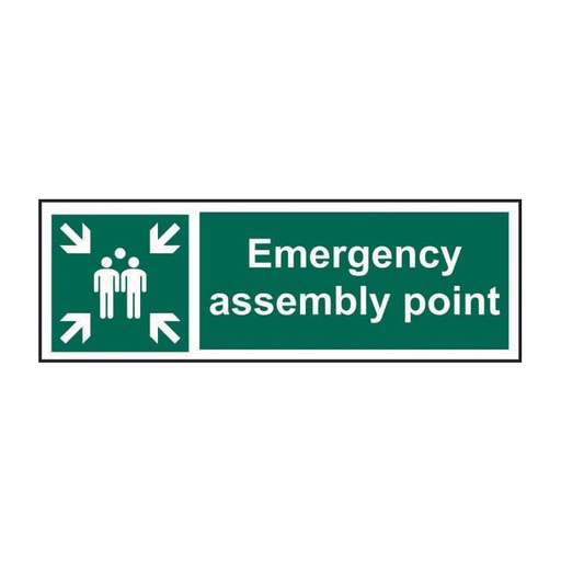 [HBS 12394] Emergency Assembly point - SAV (300 x 100mm)