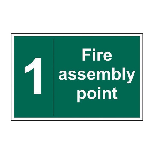 [HBS 12053] Fire assembly point 1 - SAV (300 x 200mm)