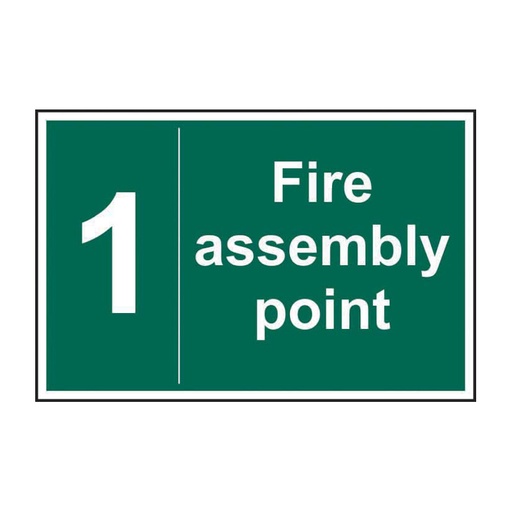 [HBS 12073] Fire assembly point 1 - SAV (600 x 400mm)