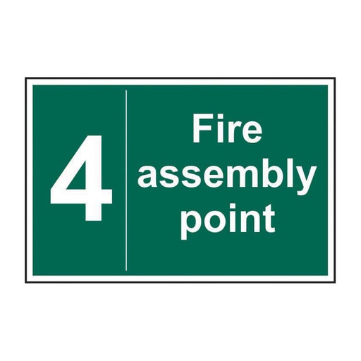 [HBS 12076] Fire assembly point 4 - SAV (600 x 400mm)