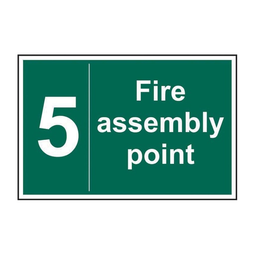 [HBS 12057] Fire assembly point 5 - SAV (300 x 200mm)