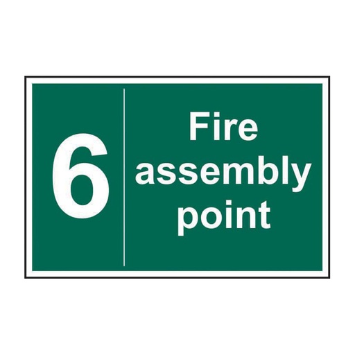 [HBS 12058] Fire assembly point 6 - SAV (300 x 200mm)