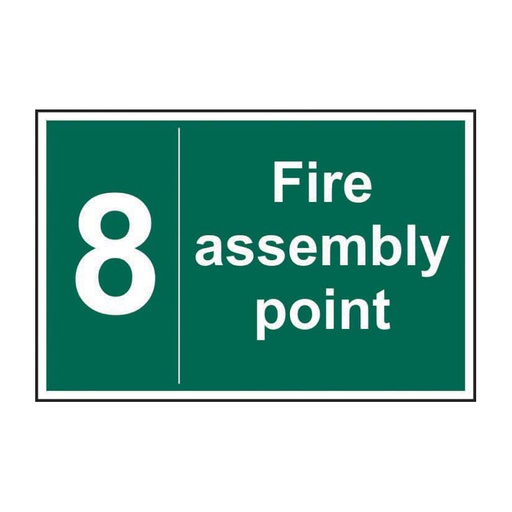 [HBS 12060] Fire assembly point 8 - SAV (300 x 200mm)