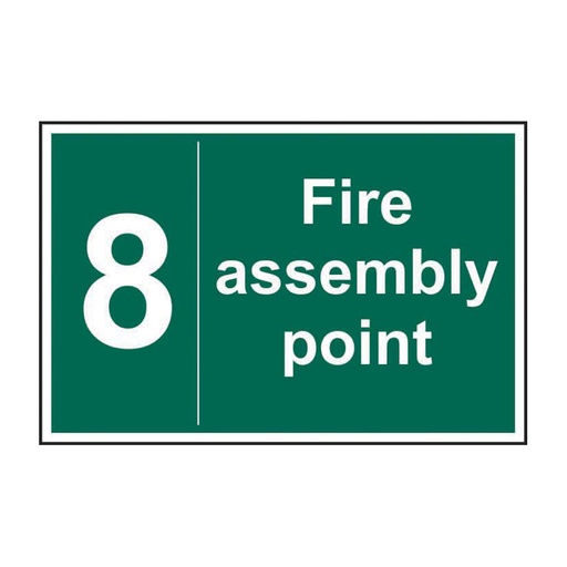 [HBS 12080] Fire assembly point 8 - SAV (600 x 400mm)