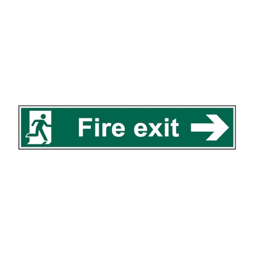 [HBS 12022] Fire exit (Man arrow right) - SAV (750 x 150mm)