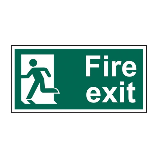 [HBS 14009] Fire exit (Man left) - SAV (300 x 150mm)