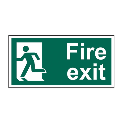 [HBS 14011] Fire exit (Man left) - SAV (400 x 200mm)