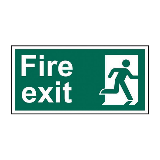 [HBS 12128] Fire exit (Man right) - SAV (300 x 150mm)