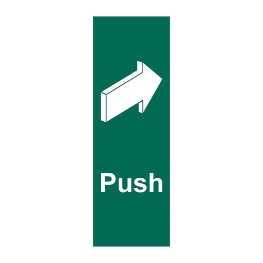 [HBS 15035] Push (Arrow Right) SAV (50mm x 150mm)