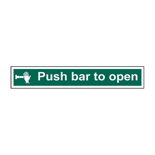 [HBS 12138] Push bar to open - SAV (300 x 100mm)