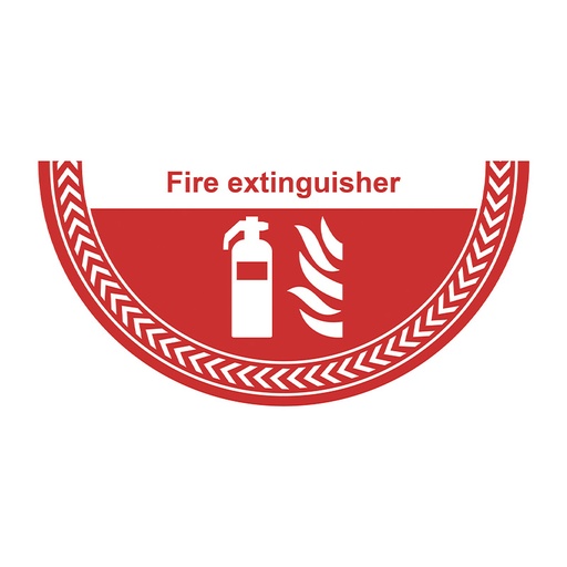 [HBS 16060] Fire Extinguisher - R9 Floor Graphic (750mm x 375mm)