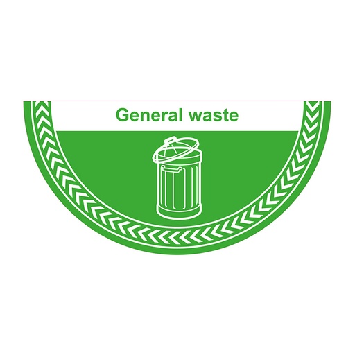 [HBS 16076] General Waste - R9 Floor Graphic (750mm x 375mm)