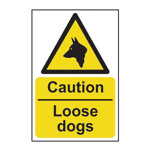 [HBS 13798] Caution Loose dogs - SAV (200 x 300mm)