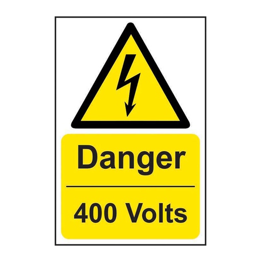 [HBS 14427] Danger 400 volts - SAV (200 x 300mm)