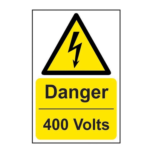 [HBS 14429] Danger 400 volts - SAV (400 x 600mm)