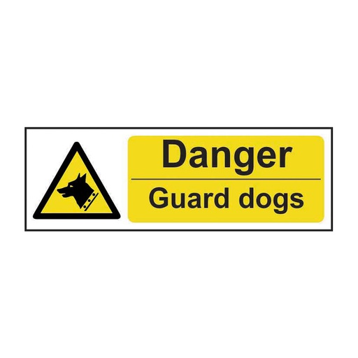 [HBS 11207] Danger Guard dogs - SAV (300 x 100mm)