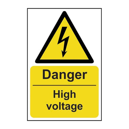 [HBS 11029] Danger High voltage - SAV (200 x 300mm)